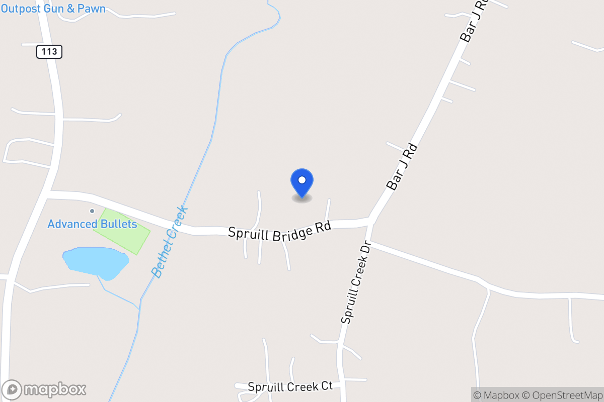 Map of 162 Spruill Bridge Rd