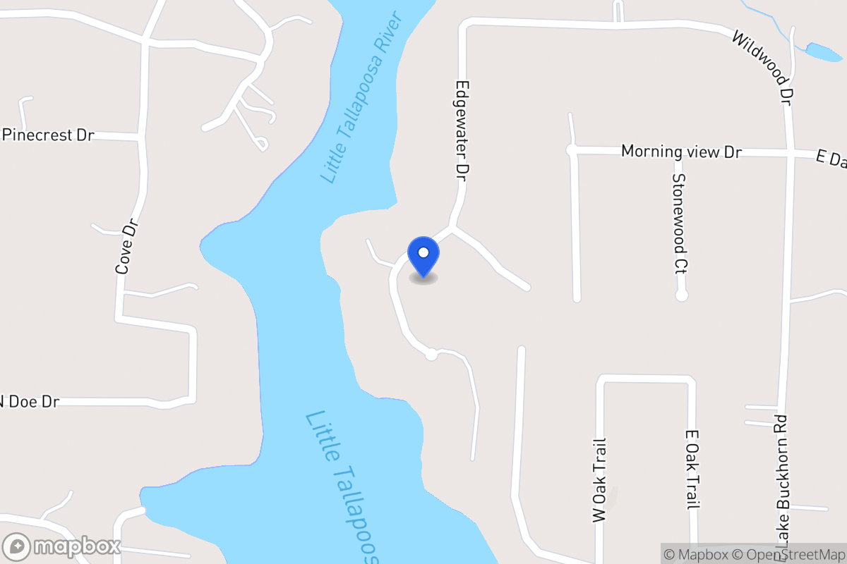 Map of 124 Edgewater Dr