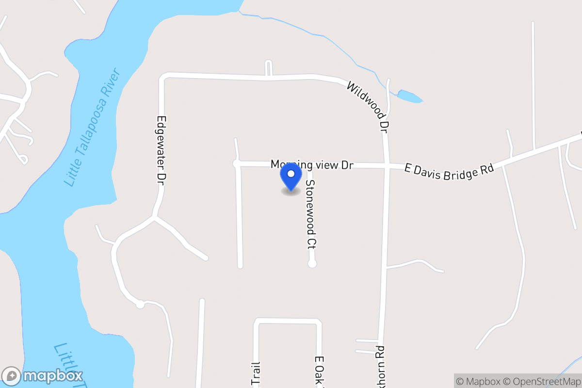 Map of 205 Stonewood Ct