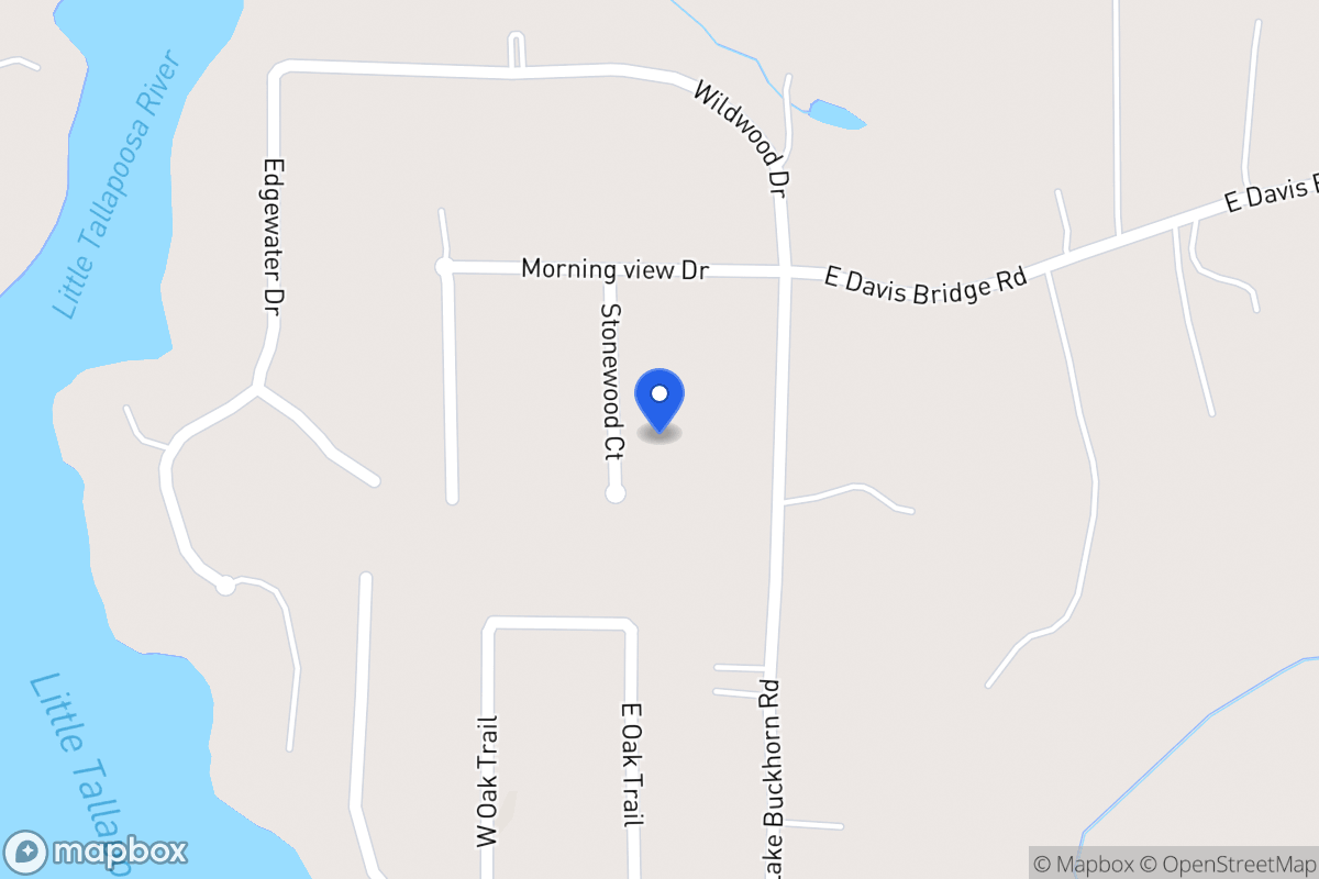 Map of 216 Stonewood Ct