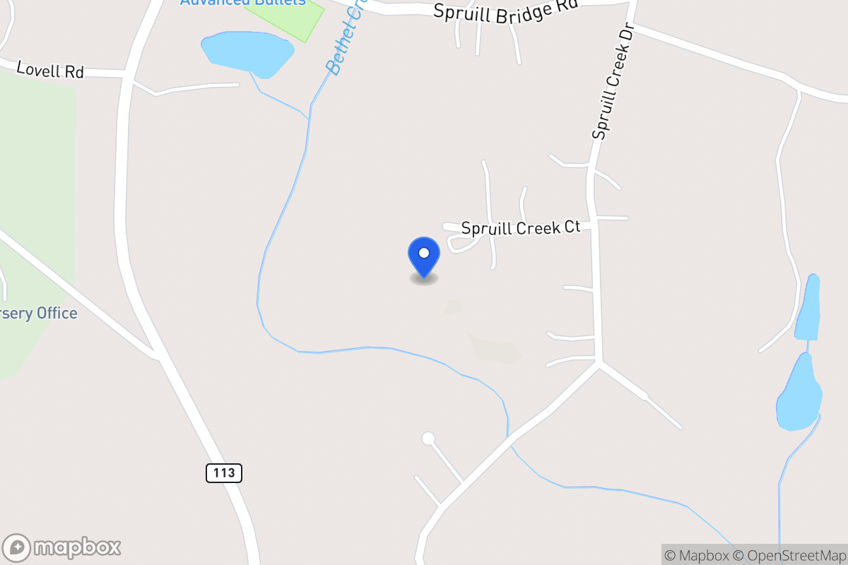 Map of 58 Spruell Creek Ct