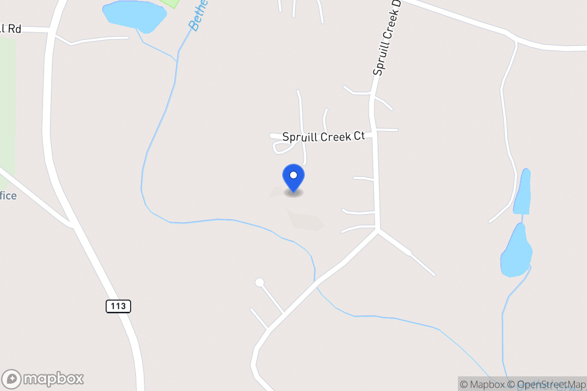 Map of 46 Spruell Creek Ct