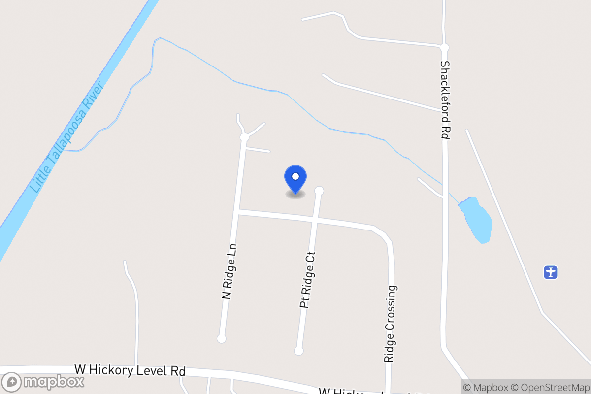 Map of 204 Point Ridge Ct