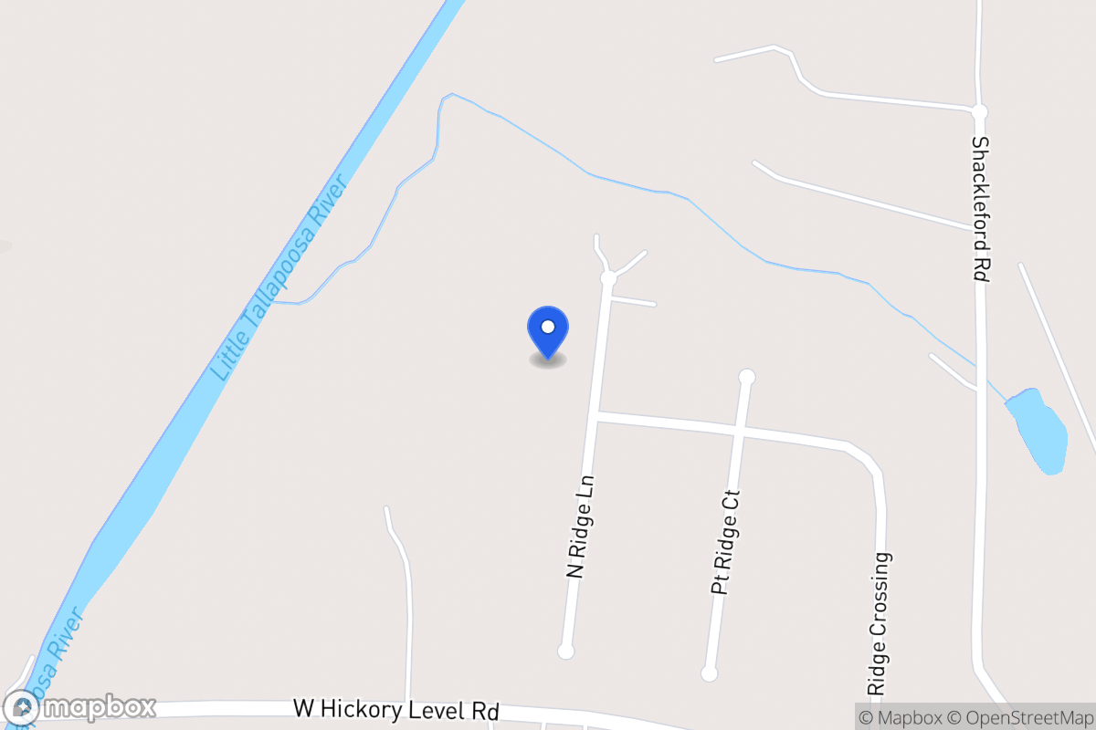 Map of 316 North Ridge Ln