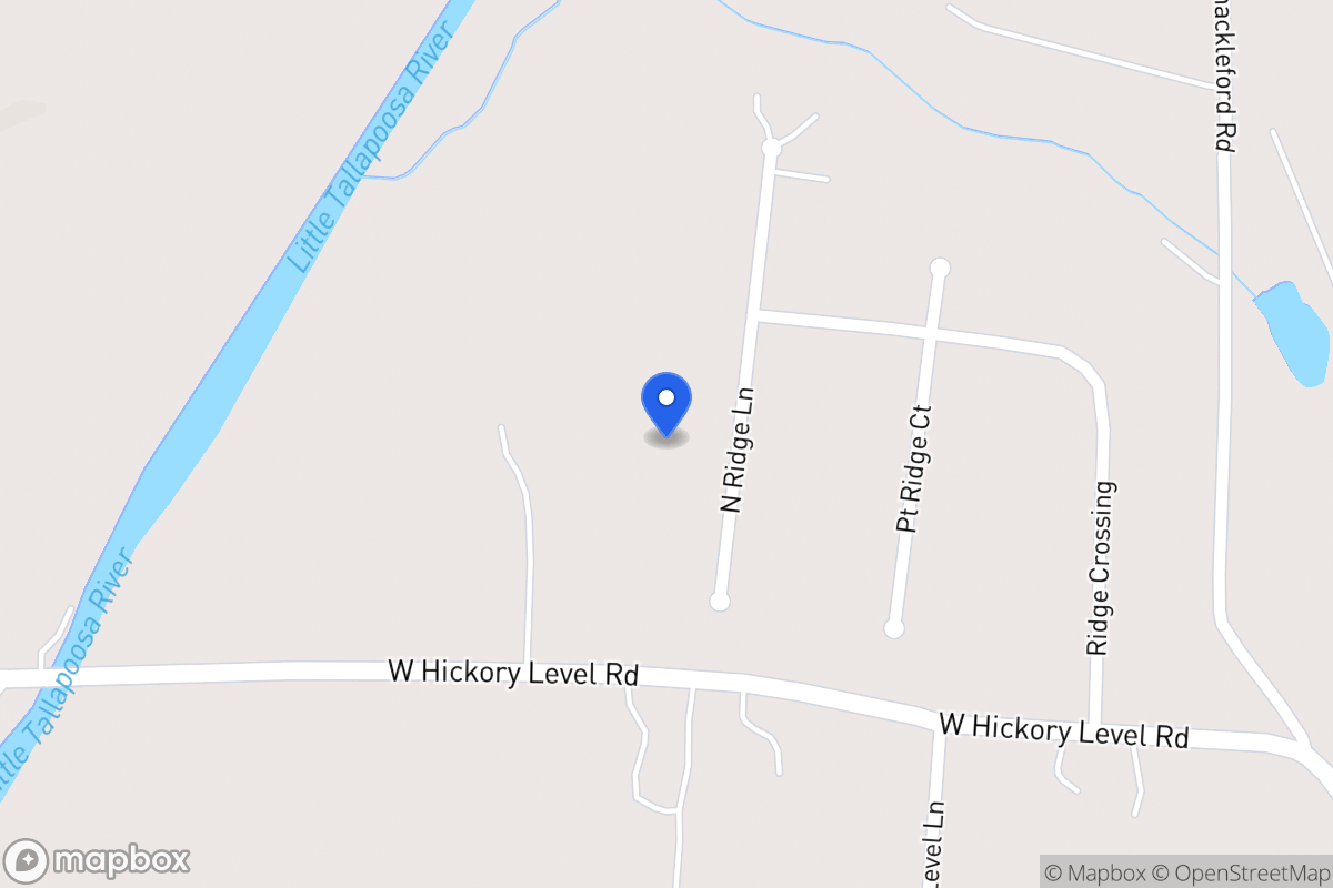 Map of North Ridge Ln