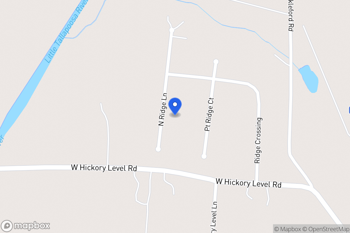 Map of 325 North Ridge Ln