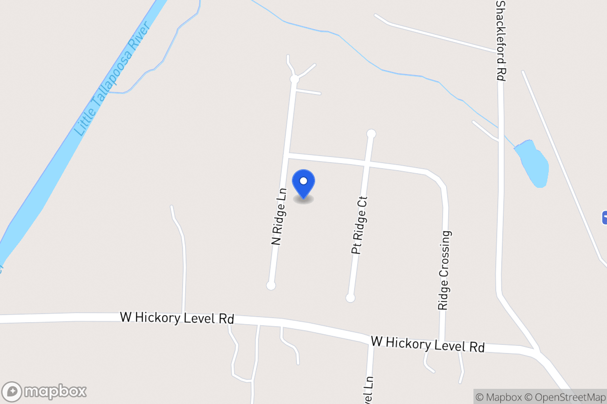 Map of 321 North Ridge Ln