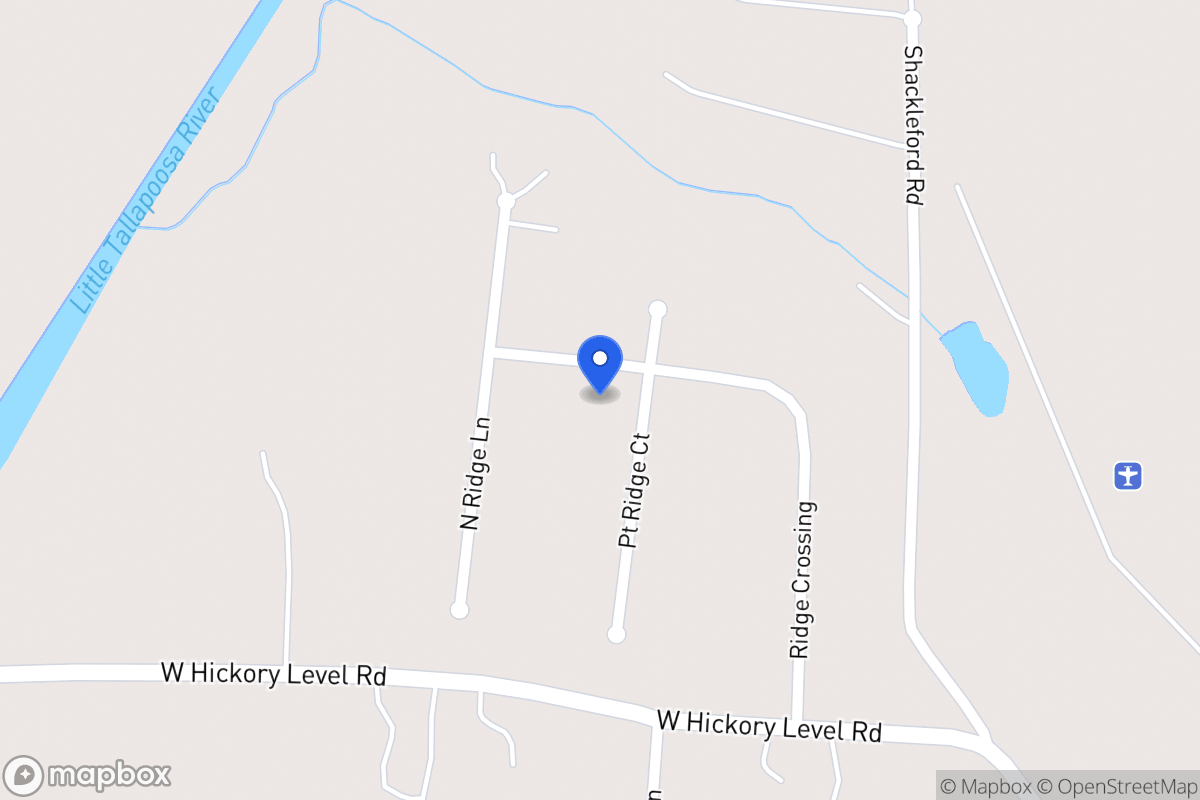 Map of 208 Point Ridge Ct