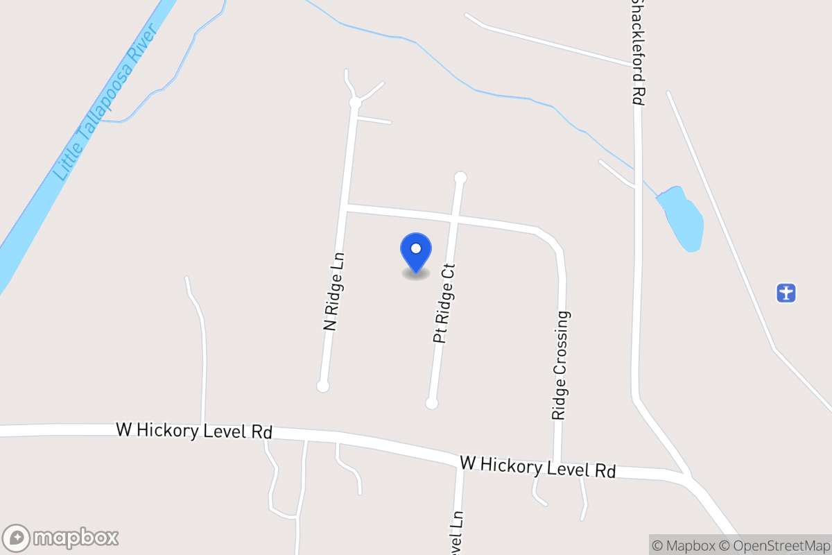 Map of 212 Point Ridge Ct
