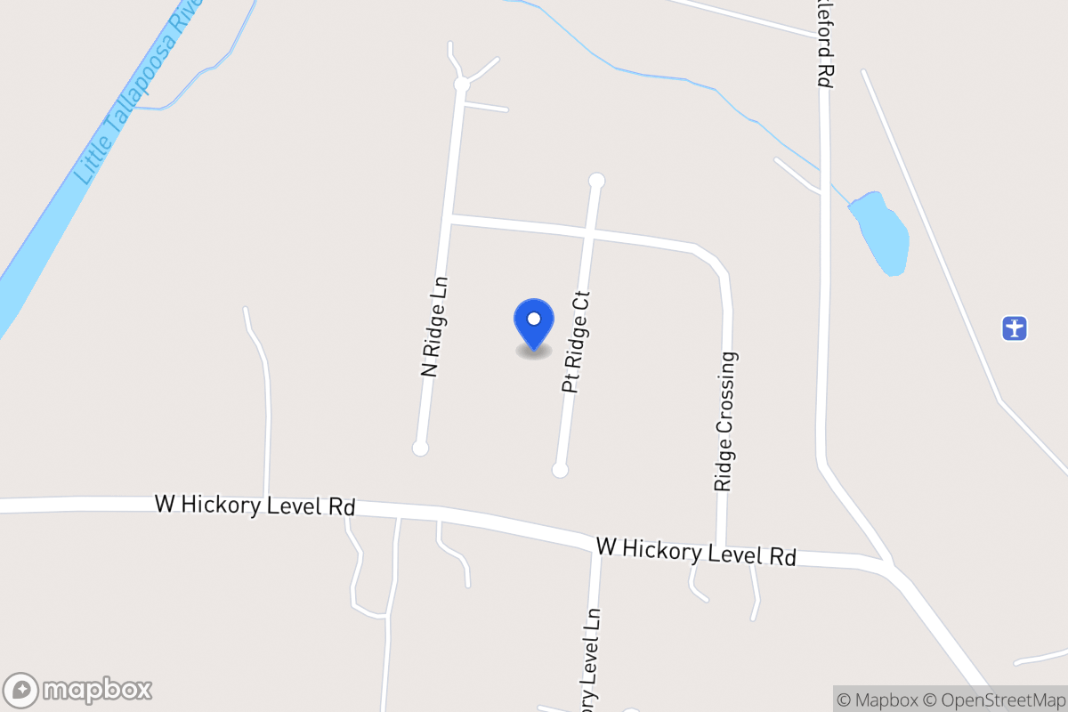 Map of 216 Point Ridge Ct