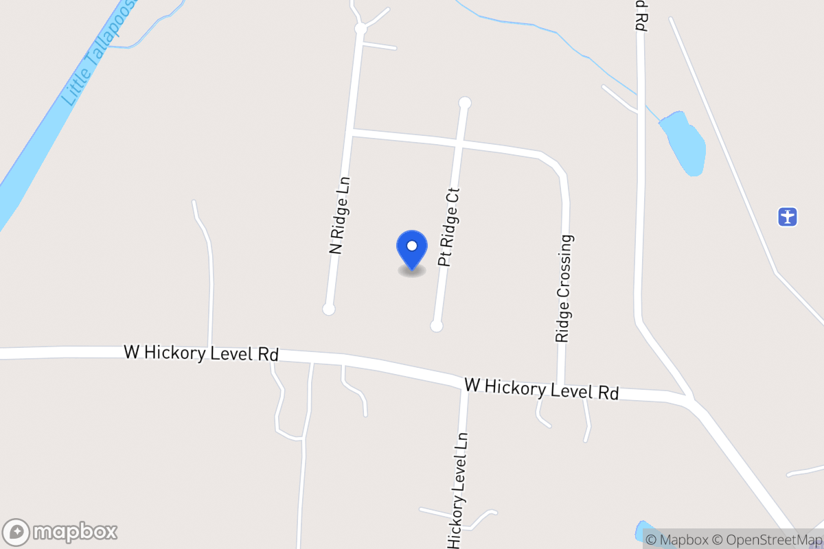 Map of 220 Point Ridge Ct