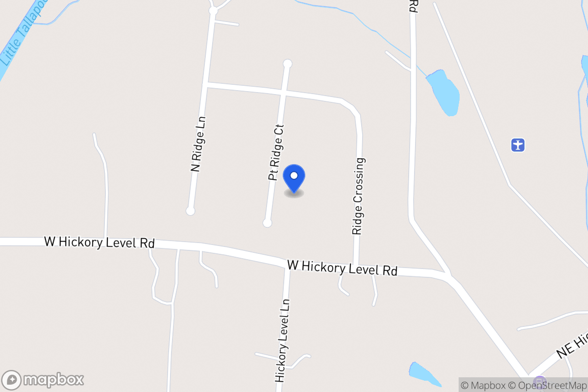 Map of 221 Point Ridge Ct