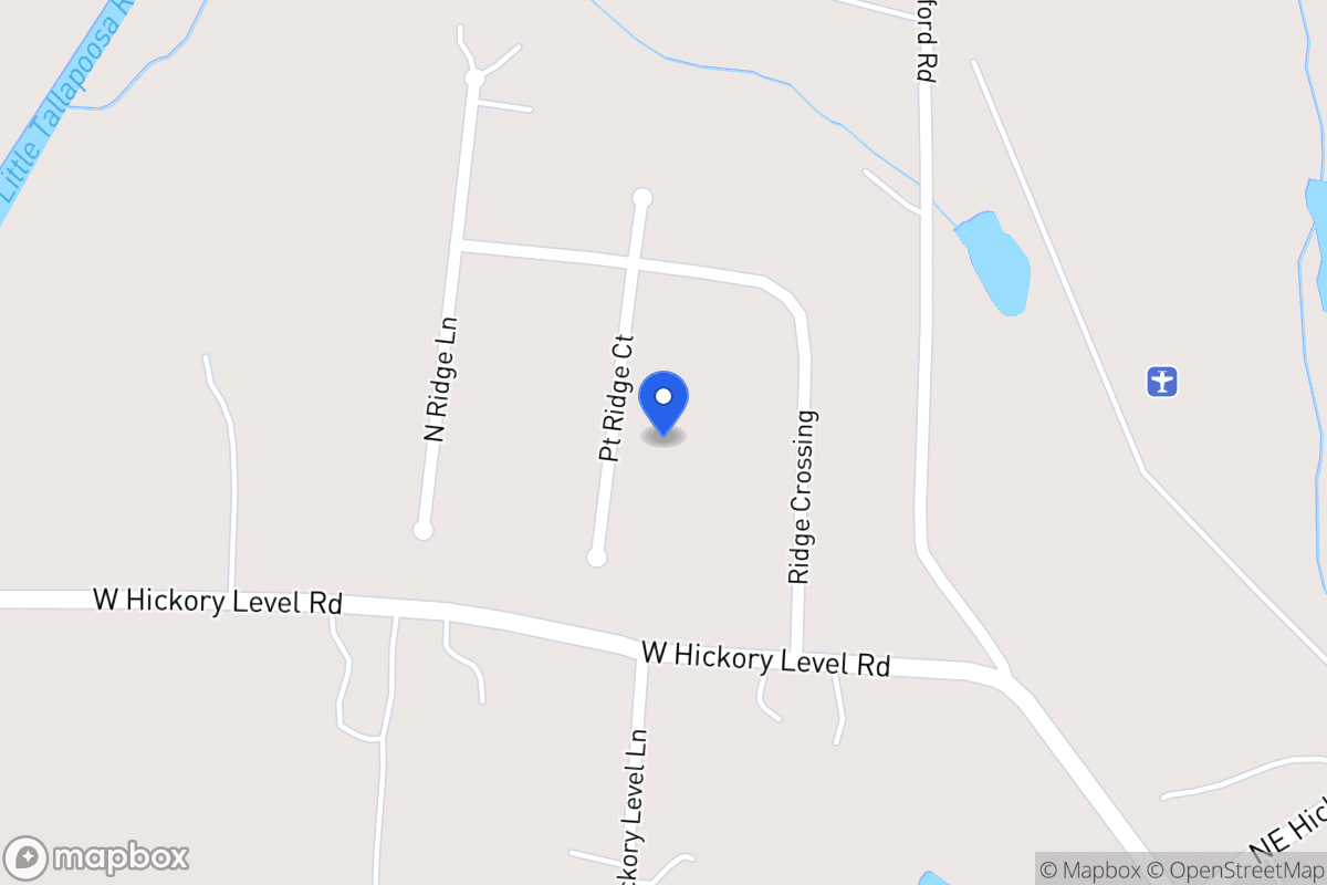Map of 217 Point Ridge Ct