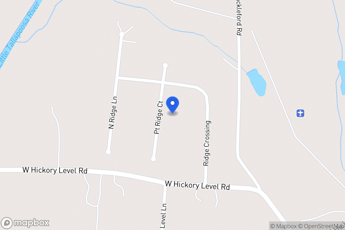 Map of 213 Point Ridge Ct