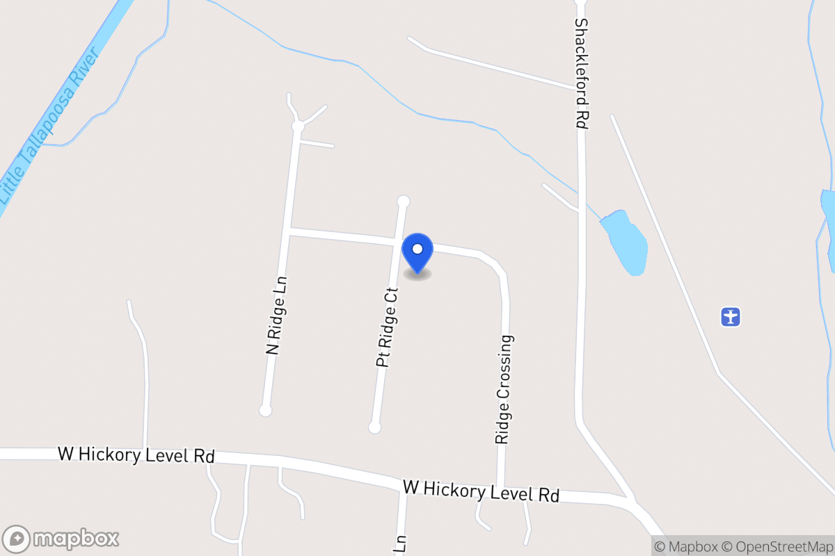 Map of 209 Point Ridge Ct
