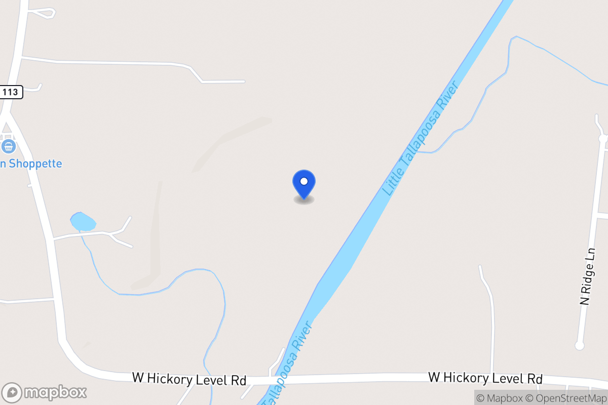 Map of W Hickory Level Rd