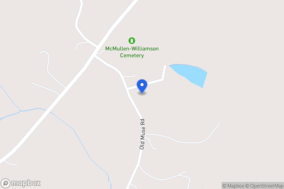 Map of 1201 Old Muse Rd