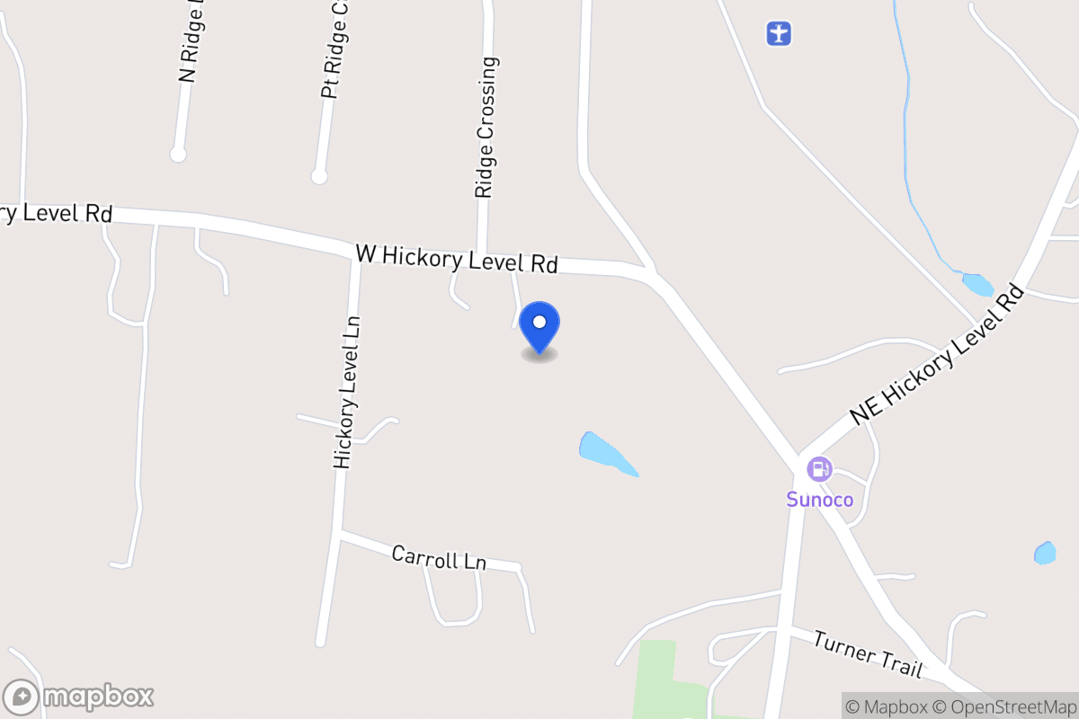 Map of 623 W Hickory Level Rd