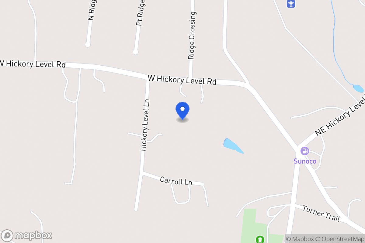Map of 597 W Hickory Level Rd