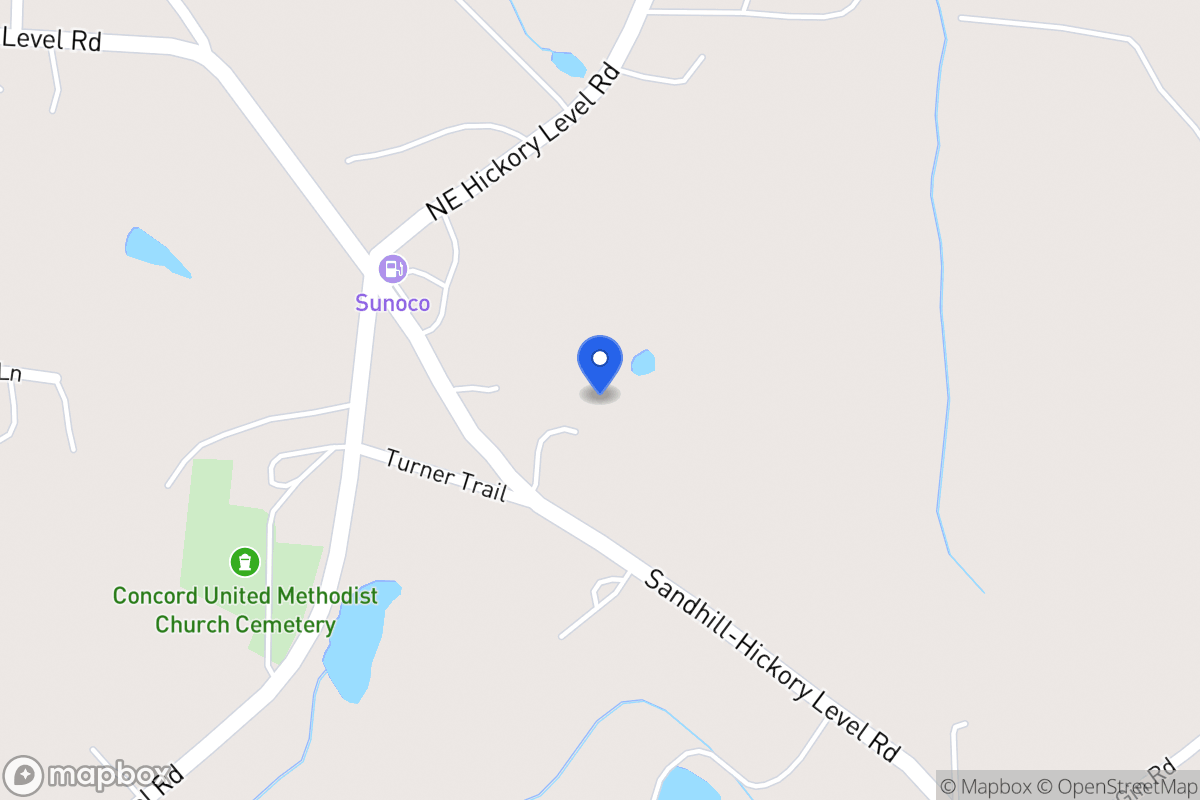 Map of 1735 Sandhill Hickory Level Rd