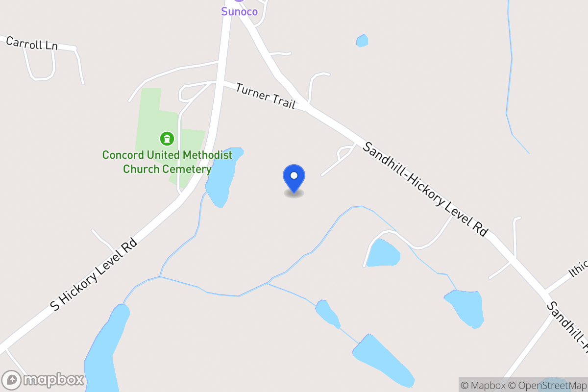 Map of 1718 Sandhill Hickory Level Rd