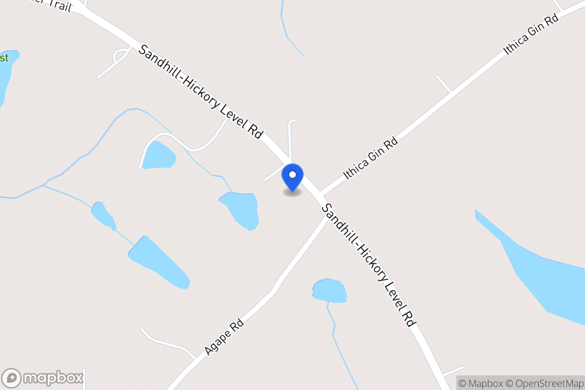 Map of 1540 Sandhill Hickory Level Rd