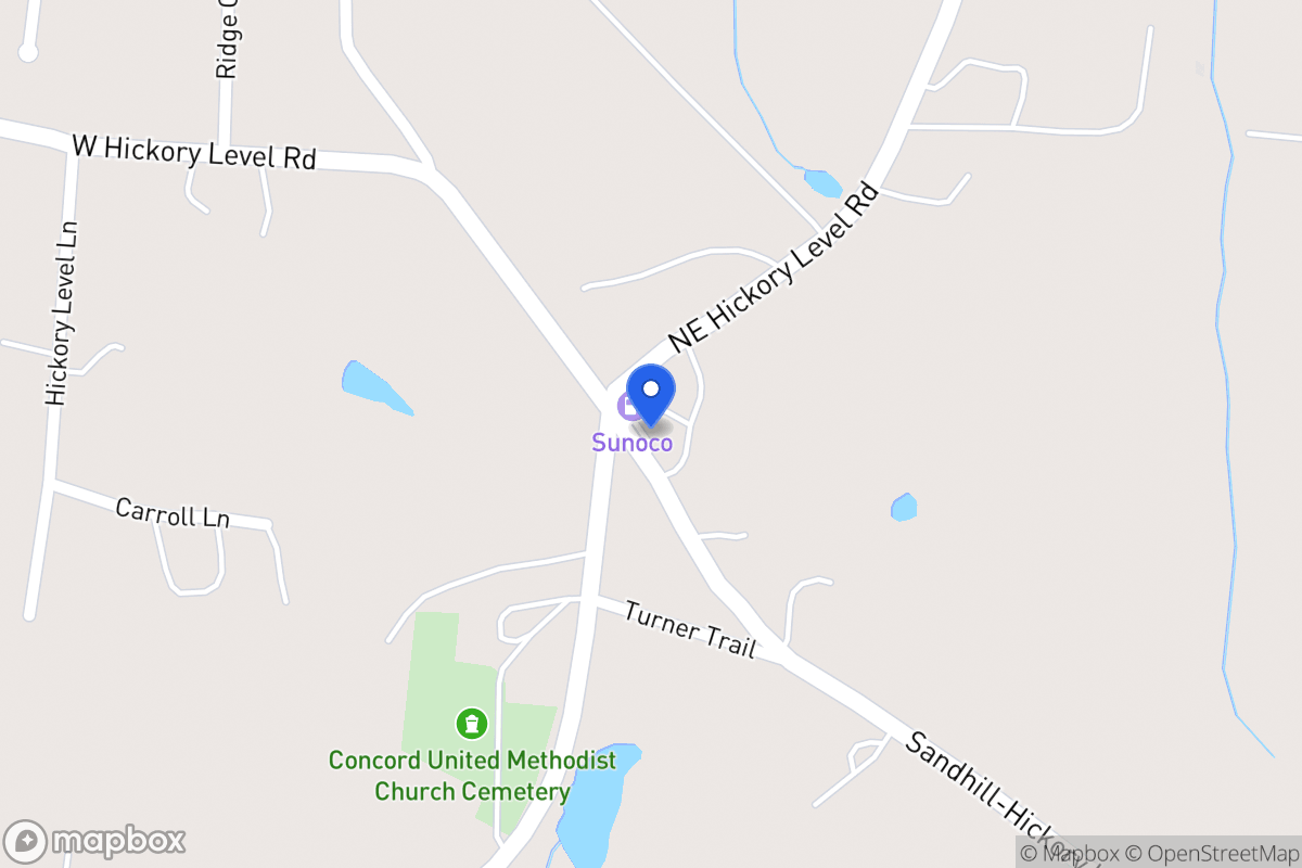 Map of 1789 Sandhill Hickory Level Rd