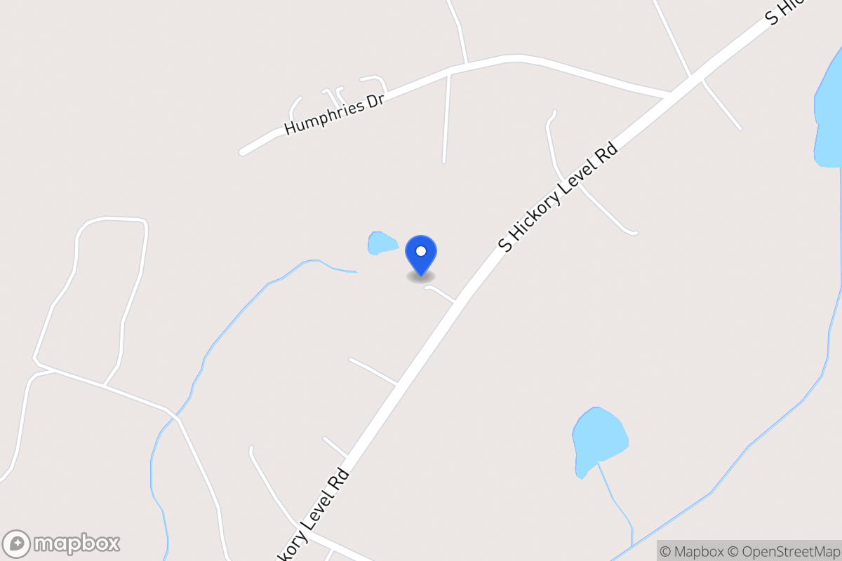 Map of 4314 S Hickory Level Rd