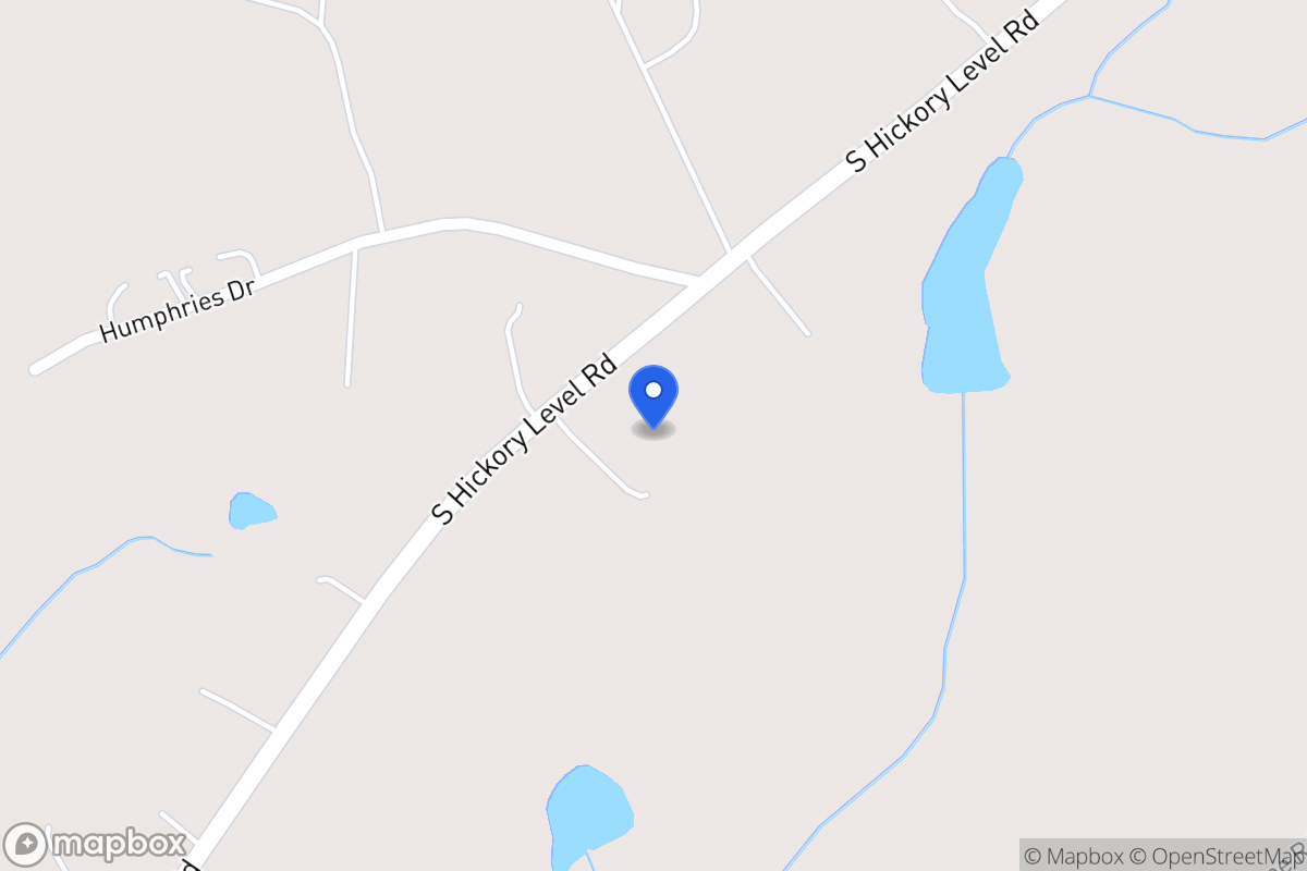 Map of 4401 S Hickory Level Rd