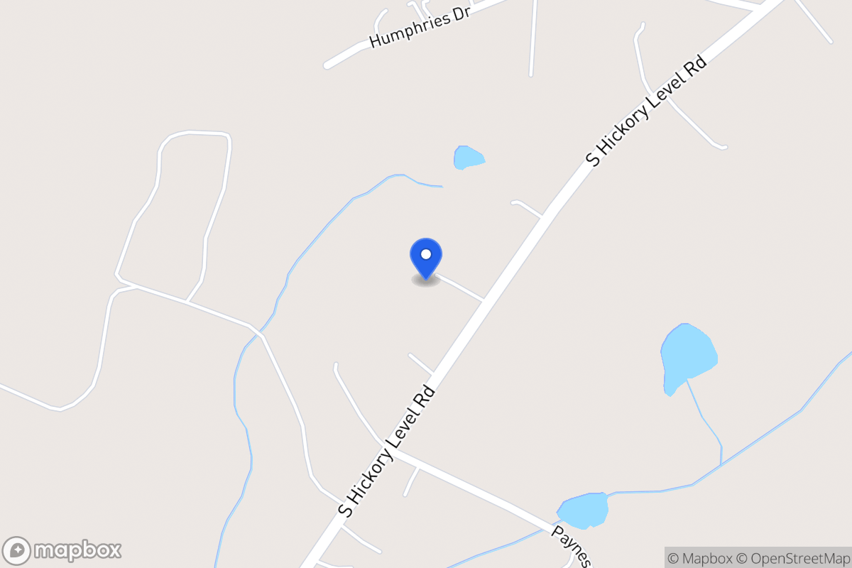 Map of 4300 S Hickory Level Rd