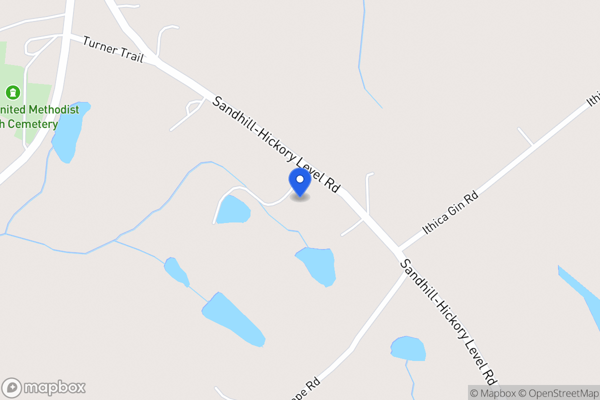 Map of 1624 Sandhill Hickory Level Rd