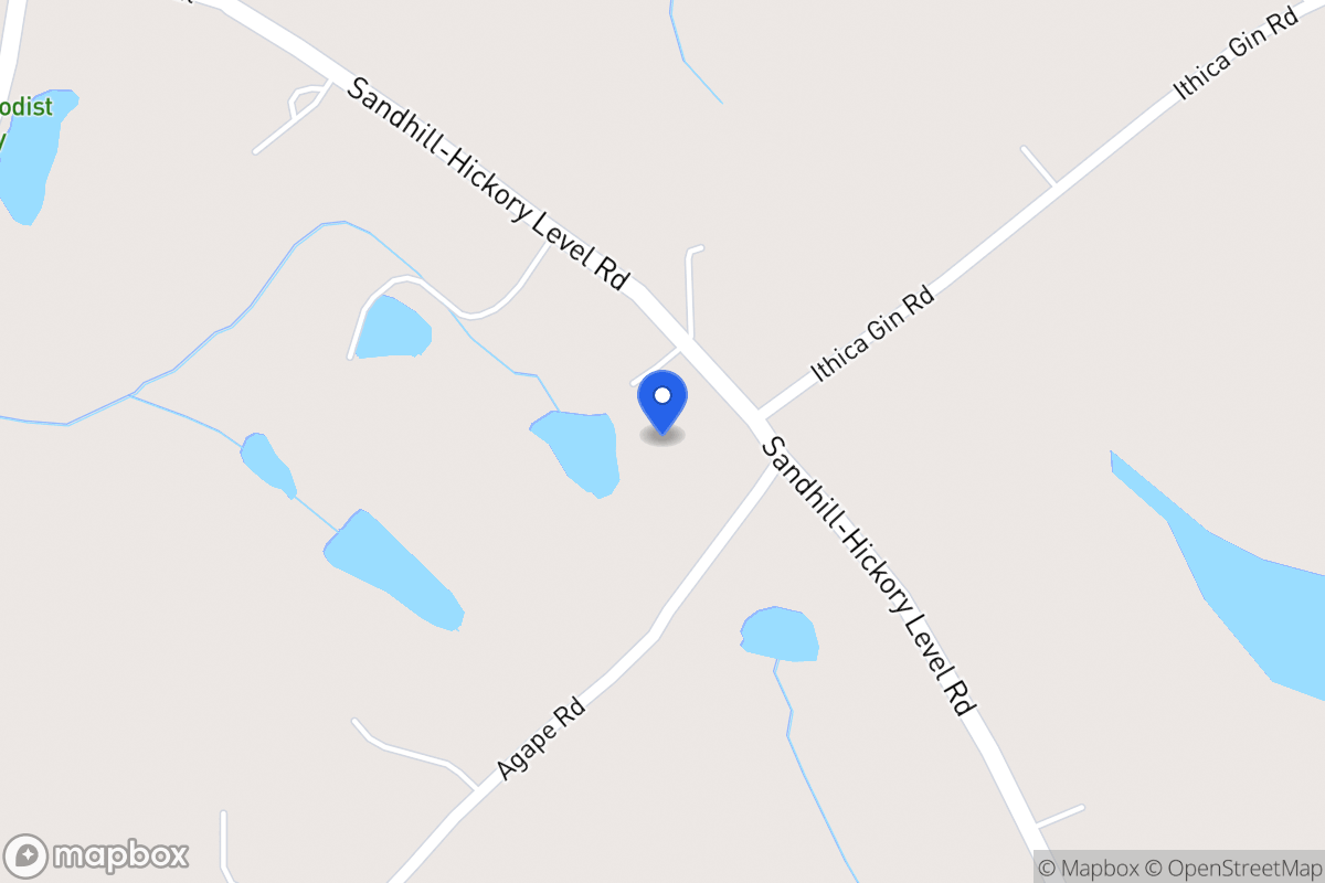 Map of Sandhill Hickory Level Rd