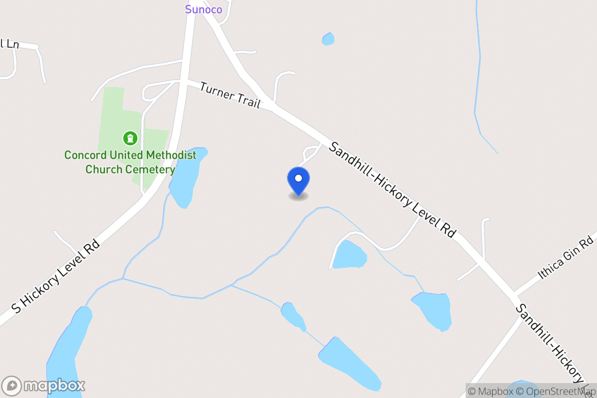 Map of 1698 Sandhill Hickory Level Rd