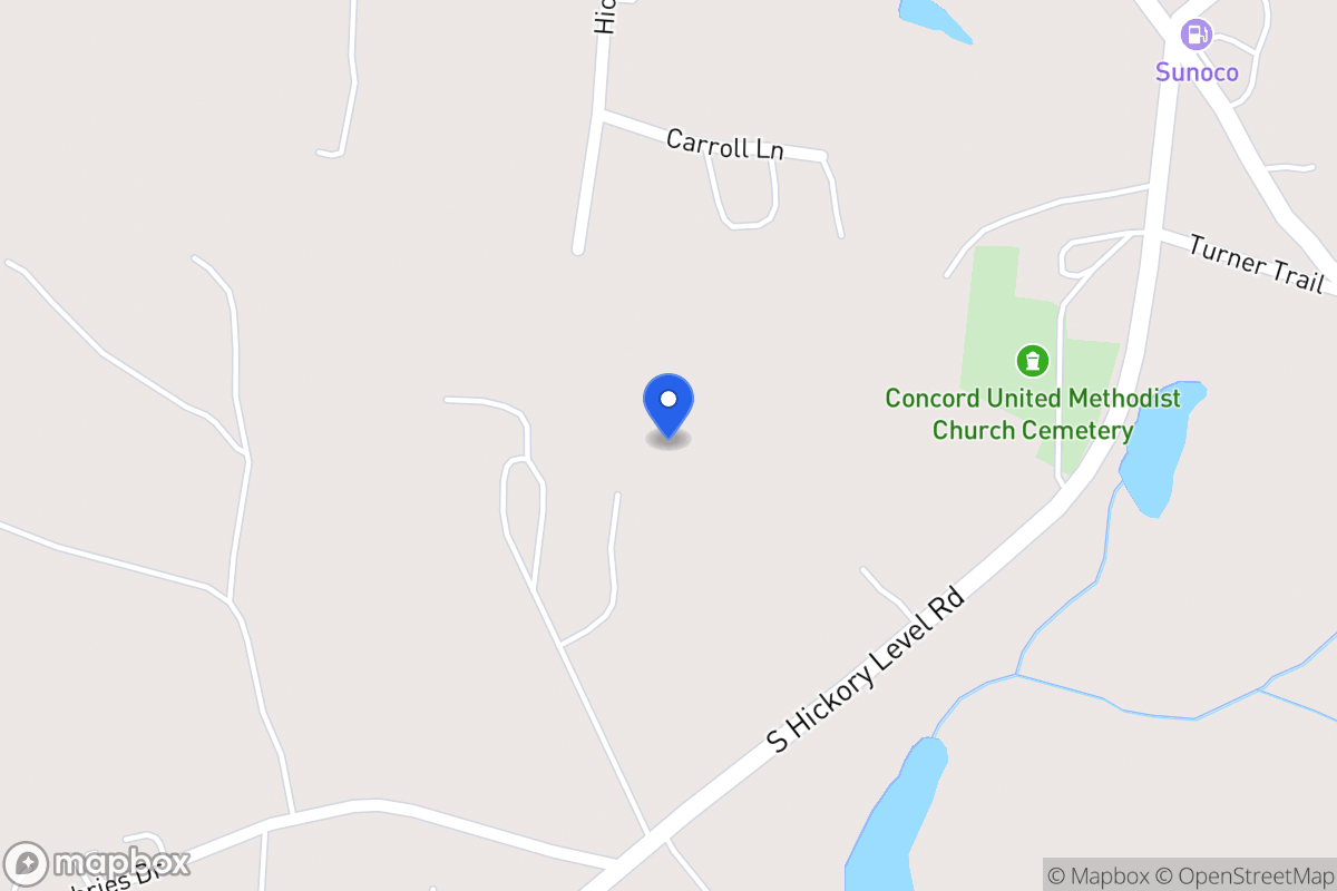 Map of 4460 S Hickory Level Rd