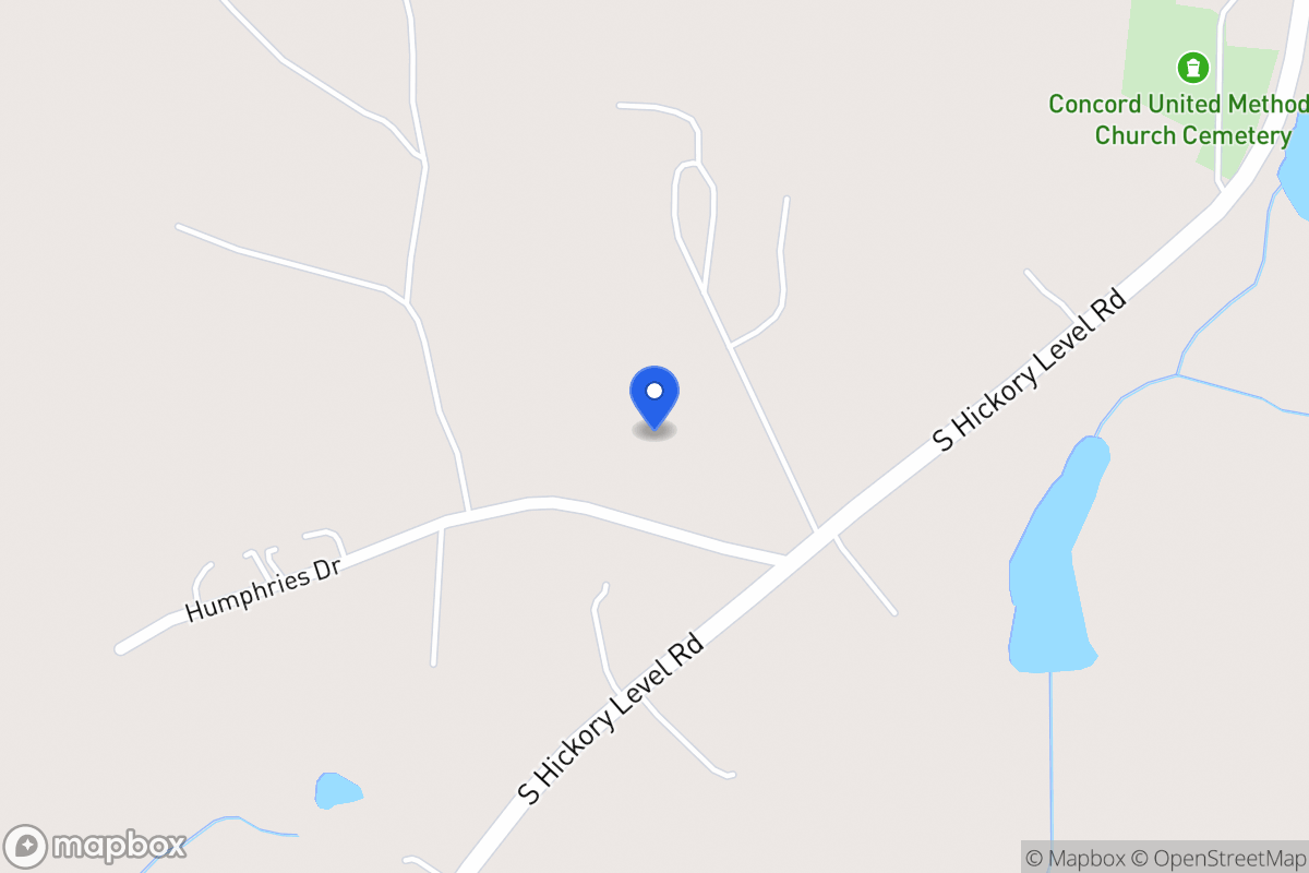 Map of 4448 S Hickory Level Rd