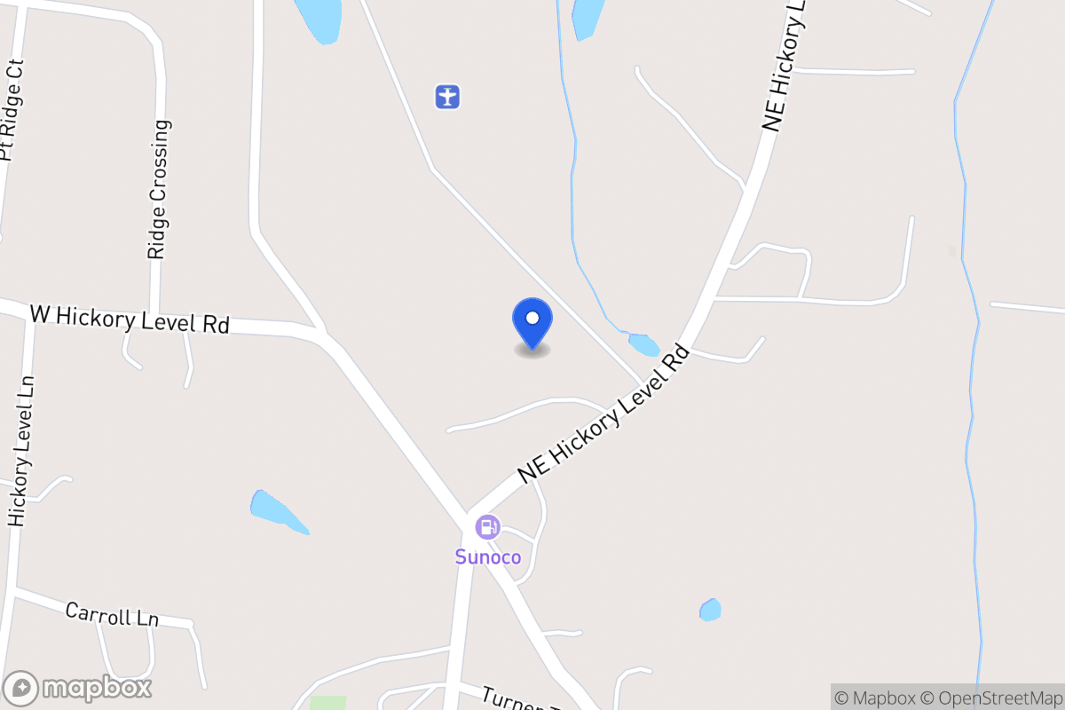 Map of 720 W Hickory Level Rd