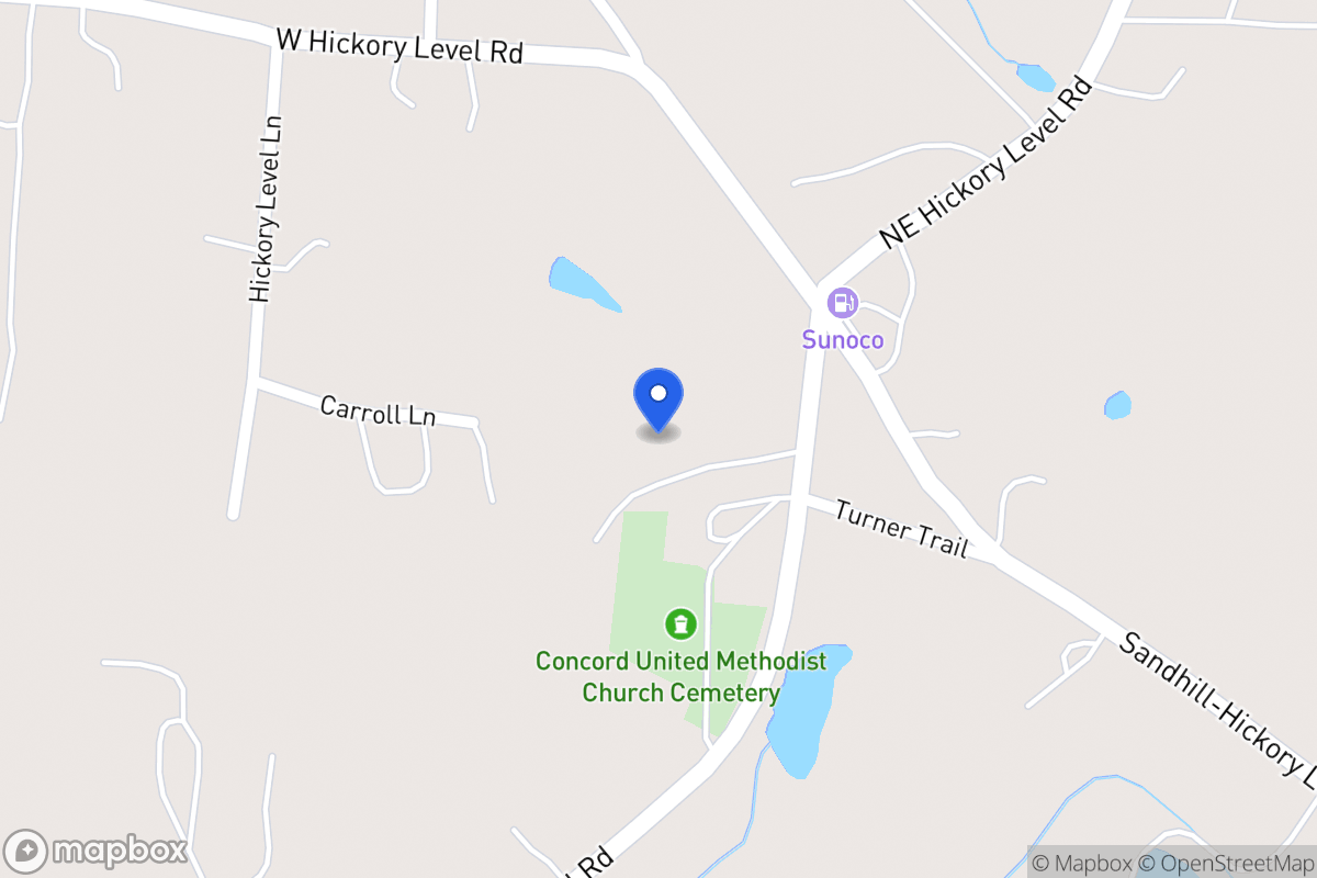 Map of 4520 S Hickory Level Rd