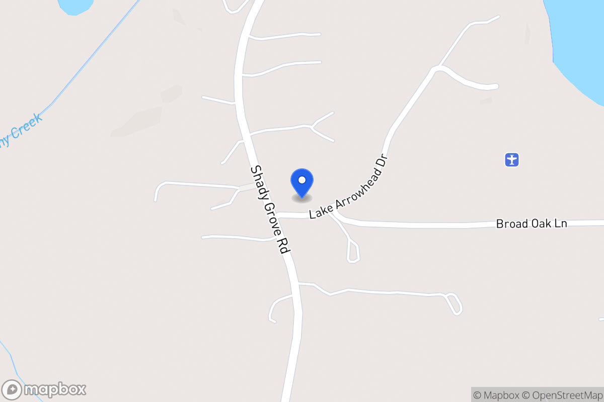 Map of 3787 Shady Grove Rd