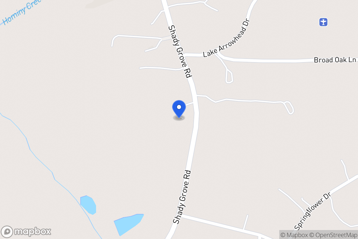 Map of 3733 Shady Grove Rd