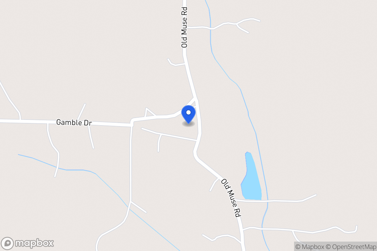 Map of 876 Old Muse Rd