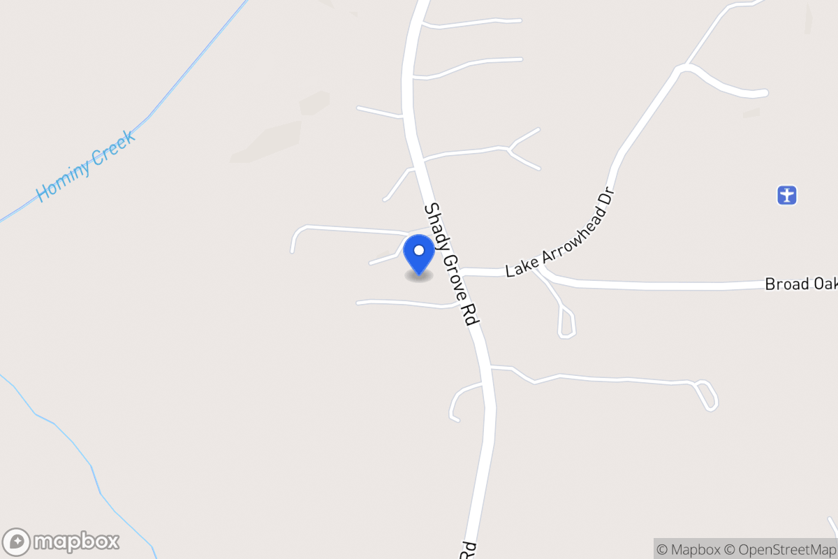 Map of 3782 Shady Grove Rd