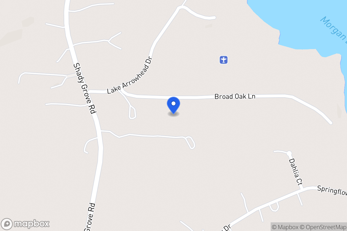 Map of 3779 Shady Grove Rd