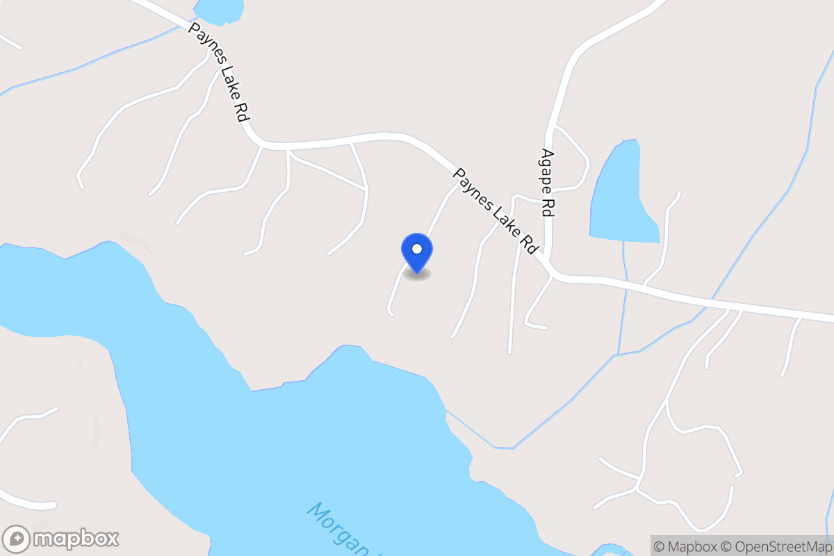 Map of 606 Paynes Lake Rd