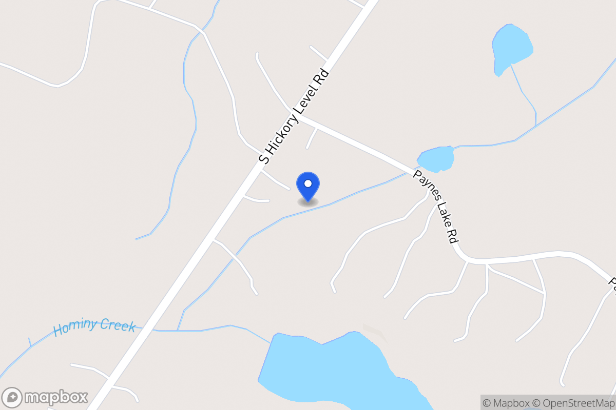 Map of 4185 S Hickory Level Rd