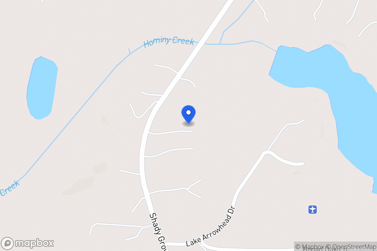 Map of 3845 Shady Grove Rd