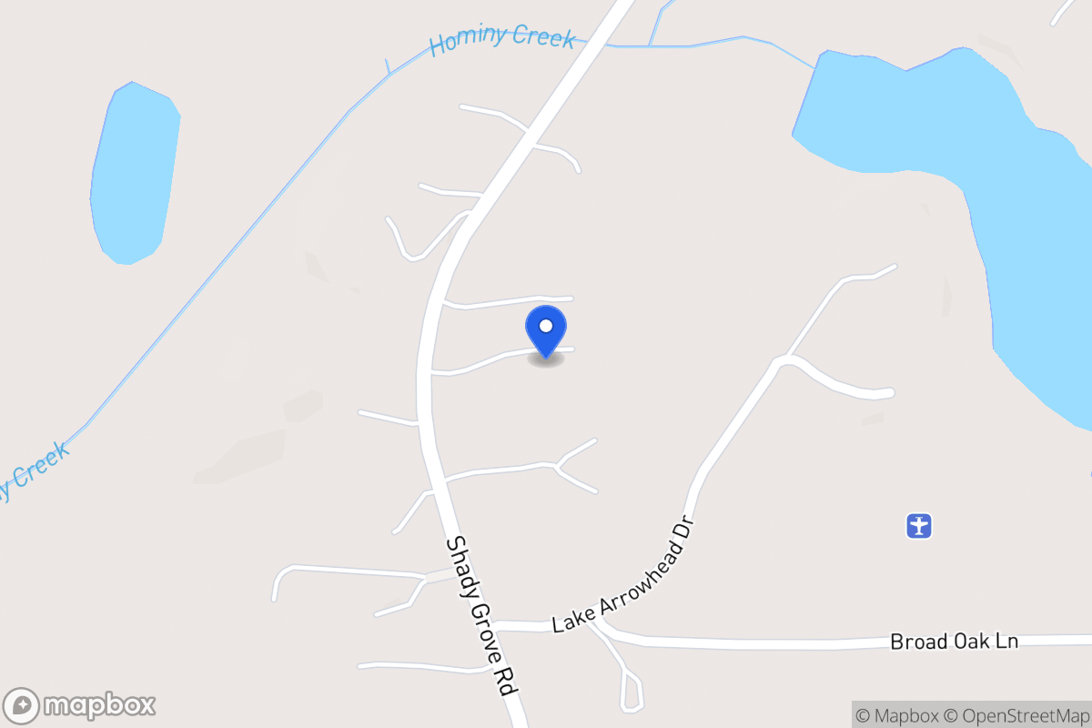 Map of 3821 Shady Grove Rd