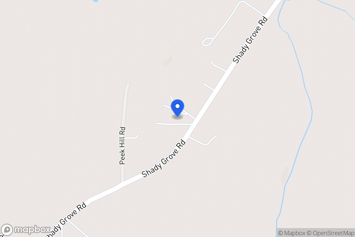 Map of 3342 Shady Grove Rd