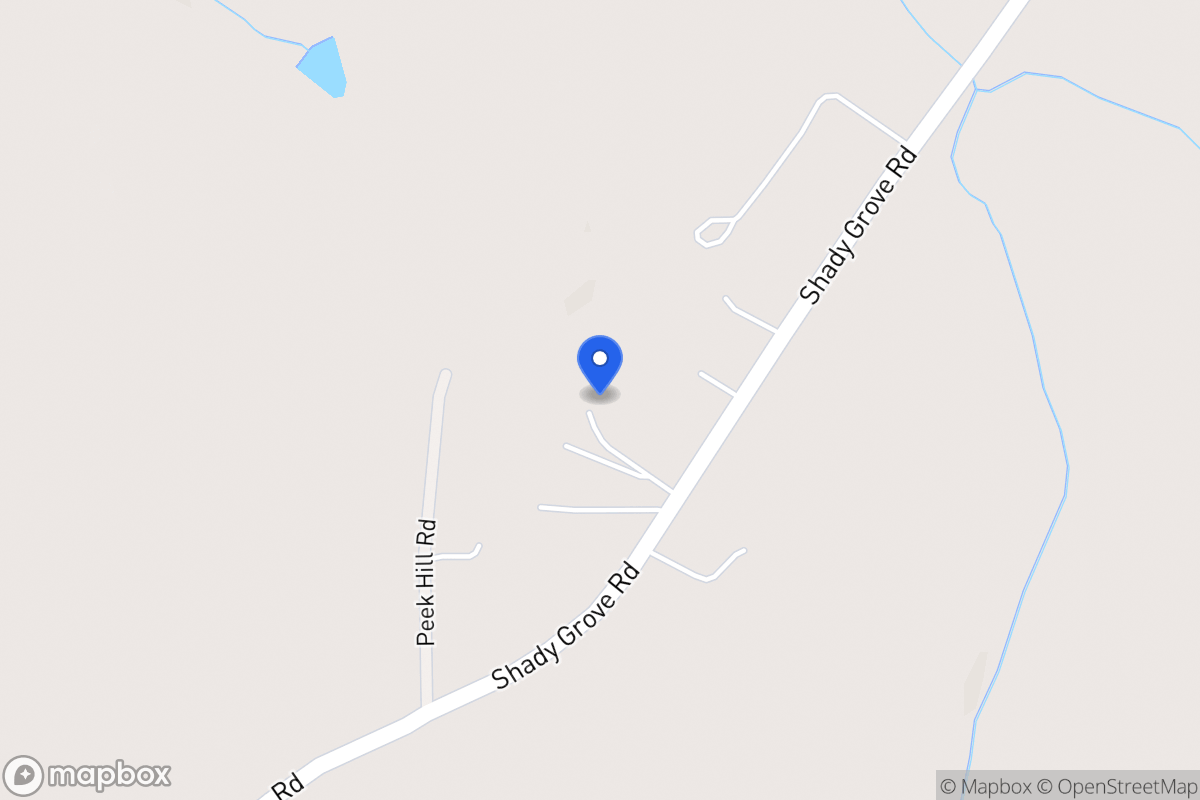 Map of 3354 Shady Grove Rd