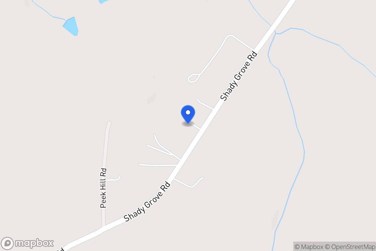 Map of 3386 Shady Grove Rd