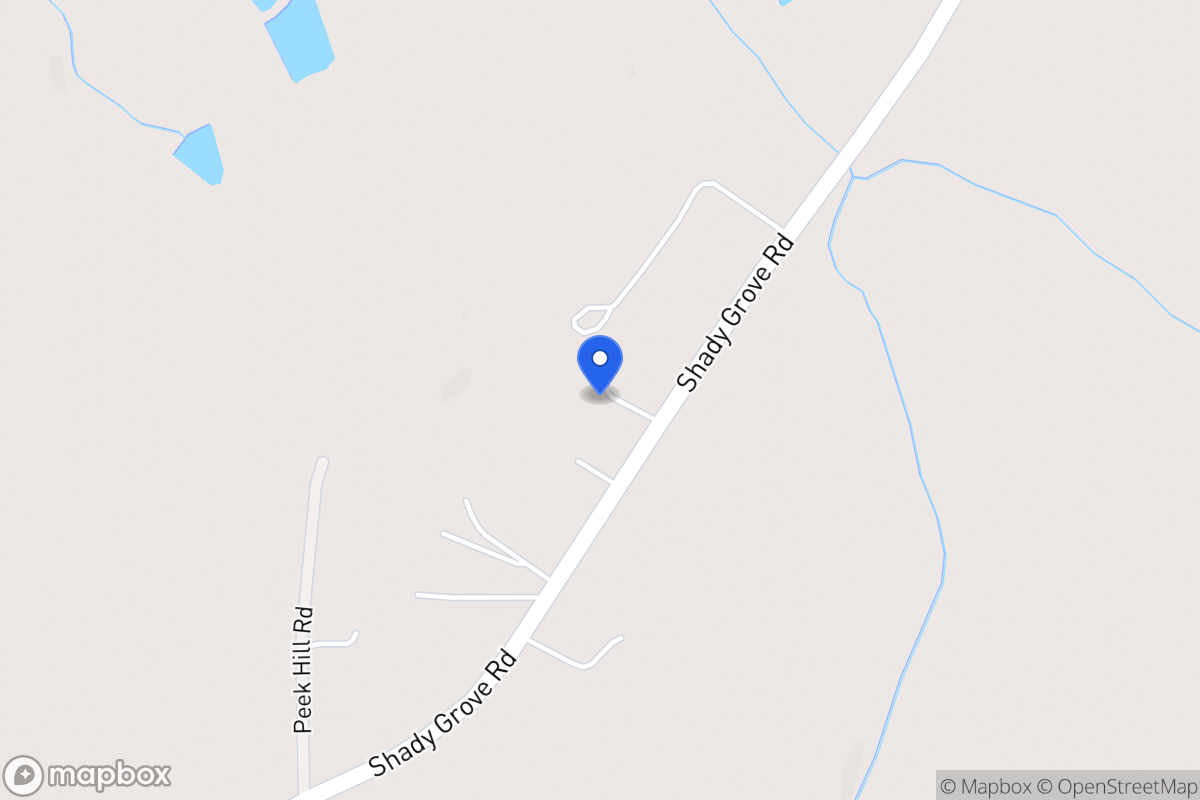 Map of 3400 Shady Grove Rd